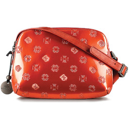 Damska listonoszka skórzana lakierowana z monogramem