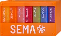 SEMA Protect, kasetka do leków tygodniowa, trzykomorowa