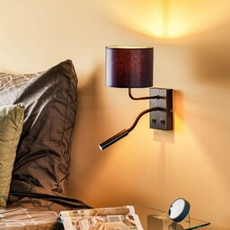 Kinkiet Soho Luminex, niebieski, salon / jadalnia, metal,