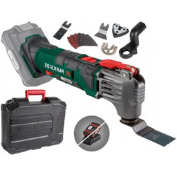 Narzędzie wielofunkcyjne renowator szlifierka walizka Parkside 20V osprzęt