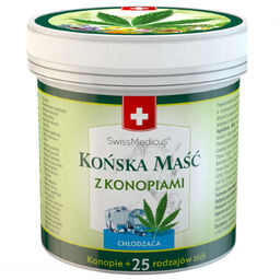 SwissMedicus, końska maść z konopiami chłodząca, 250 ml