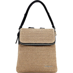 Desigual Logo Raffia plecak Natural