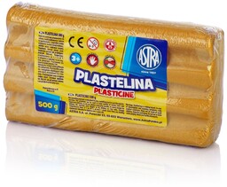 Plastelina Astra 500g metaliczna złota 108742