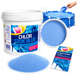 Chlor Szok Blue 5KG Do Basenu 3W1 Dezynfekcja