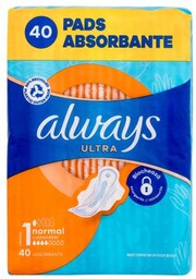 Always Ultra Normal podpaska podpaski ze skrzydełkami Normal