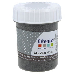 Srebrny puder do embossingu 40ml - Artémio