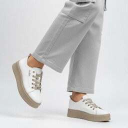 Filippo Białe Sneakersy Modne Buty Damskie