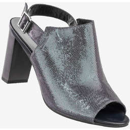 Sandały Na Słupku Damskie Ekoskóra Buty Jezzi Niebieski