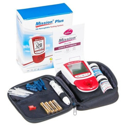 MISSION PLUS HB Analizator hemoglobiny i hematokrytu, wynik