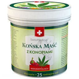 SwissMedicus, końska maść z konopiami rozgrzewająca, 500 ml