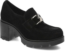Lemar Czarne Półbuty Damskie Eleganckie Buty