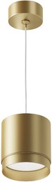 POLAR Lampa wisząca złota mat tuba fi8.2cm 12W