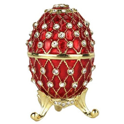 Szkatułka Jajo Jajko Faberge Metalowe Na Prezent