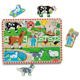 Dźwiękowa układanka Farma Old MacDonald''s Melissa & Doug