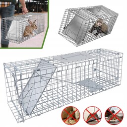 Żywołapka Humanitarna Metalowa Pułapka Na Kuny Łasice Kot