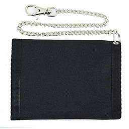 Mil-Tec Portfel z łańcuszkiem zabezpieczającym, czarny, jeden rozmiar