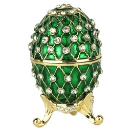 Szkatułka Jajo Jajko Faberge Metalowe Na Prezent