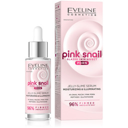 Eveline Pink Snail Glazed Skin Effect Nawilżająco-rozświetlające serum