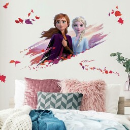 Naklejka Dekoracyjna Kraina Lodu Elza Anna Frozen Rmk4076Gm