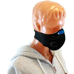 AG303A MASKA OCHRONNA SPORTOWA ANTYSMOGOWA CZARNA - czarny