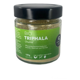 EKO Triphala Churna 120g Cosmoveda (nowe szklane opakowanie)