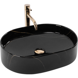 Rea Umywalka nablatowa Rea Nadia 50 Black Stone