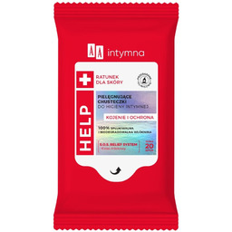AA Intymna Help pielęgnujące chusteczki do higieny intymnej
