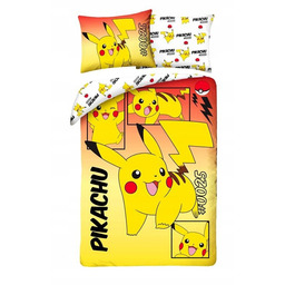Pościel Bawełniana 140 X 200 CM Pokemon Pikachu