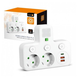 Rozgałęźnik Linea PRO FL3 2 gniazda 230V +