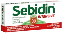 Sebidin Intensive x20 tabletek do ssania