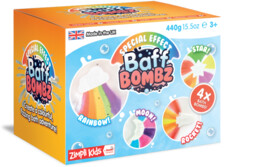 Zimpli Kids Kolorowe musujące bomby do kąpieli Rainbow