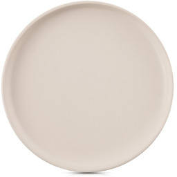 Talerz obiadowy płytki ceramiczny kremowy SKANDI 26,5 cm