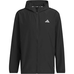 adidas Mężczyźni Run It Stripes Jacket, Black, XL