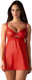 Obsessive Aliosa Chemise & Thong Red