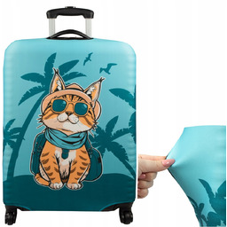 Pokrowiec na walizkę Sillar z motywem kota rozmiar