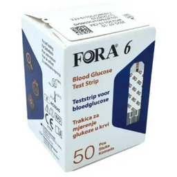Fora 6 Paski testowe do badania poziomu glukozy,