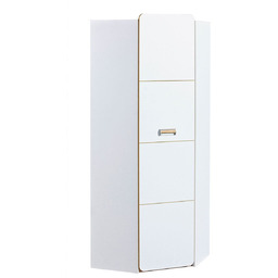 Szafa narożona rogowa biała Lorento L14, rogówka