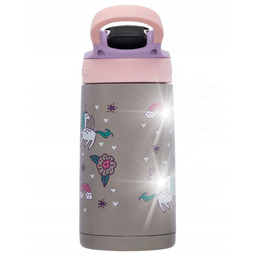 BIDON ze SŁOMKĄ CONTIGO EASY CLEAN 420ml UNICORN