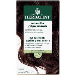 Herbatint Trwały żel do farbowania włosów 4R kasztan