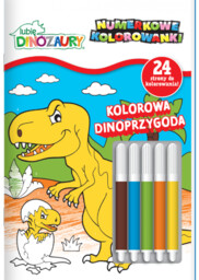 Lubię Dinozaury Numerkowe kolorowanki 3 Kolorowa Dinoprzygoda