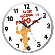 Zegar naścienny dla 40-latka