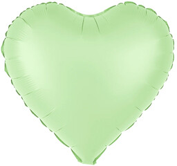 Balon foliowy Serce pistacjowe - 45 cm -