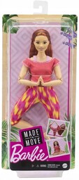 Lalka Mattel Barbie Made to Move Gimnastyczka