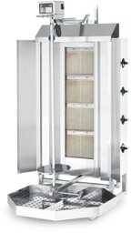 Hendi Kebab gazowy Profi Line, 4-strefowy I Hendi