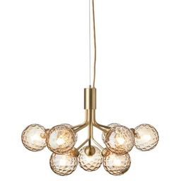Nuura Aps - Apiales 9 Chandelier Brushed Brass/Optic
