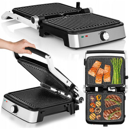 Mocny Grill Elektryczny Kontaktowy Opiekacz Toster Kebaba 2000W