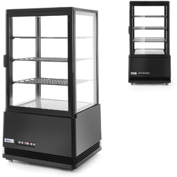 Witryna chłodnicza cukiernicza 3 półki 68L LED -