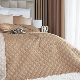 Markizeta Narzuta dekoracyjna 170x210 328 ciemna beżowa Jodełka