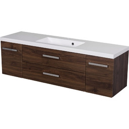 Szafka łazienkowa wisząca z umywalką 140 cm 39/2