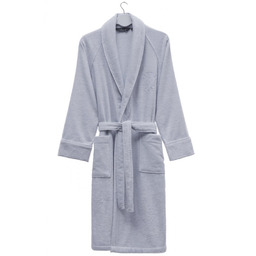 Modalowy unisex szlafrok DELUXE Jasnoniebieski